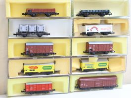 Minitrix 8 x Güterwagen Set - Spur N