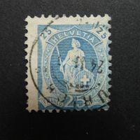 1906 Nr. 93A mit Vollstempel von ZÜRICH