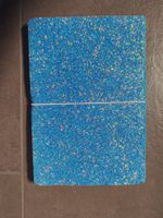 Hübsches babyblaues glitzernes Notizheft
