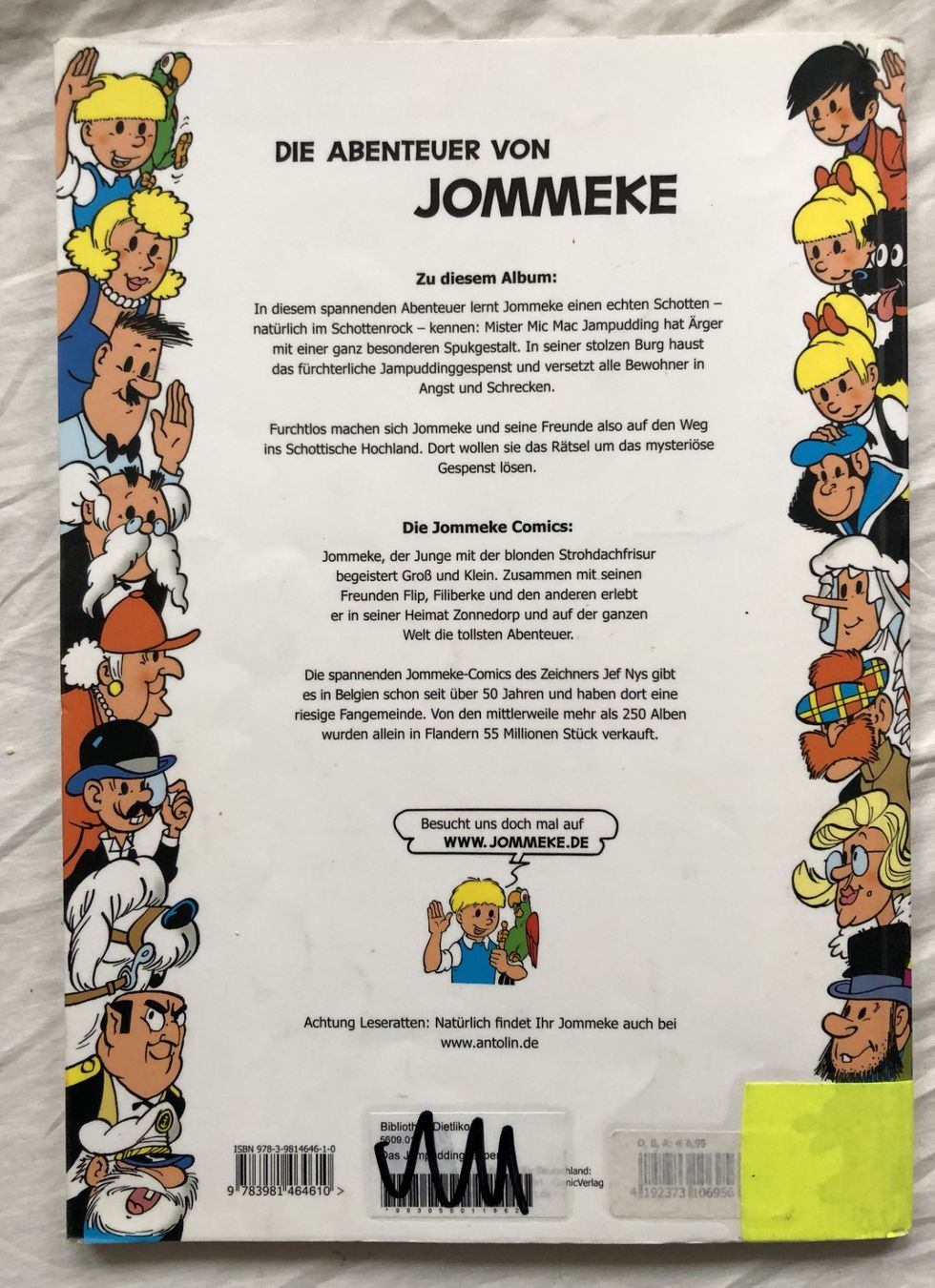 Fumetti: JOMMEKE - Band 2 - Das Jampuddinggespenst – Usato da Schaffhausen venduto da durruti 4