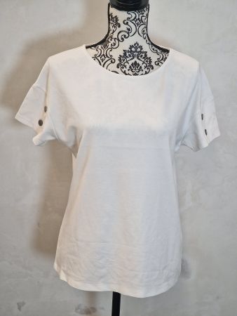 Shirt Esprit offwhite mit Knopfdetails S wie neu
