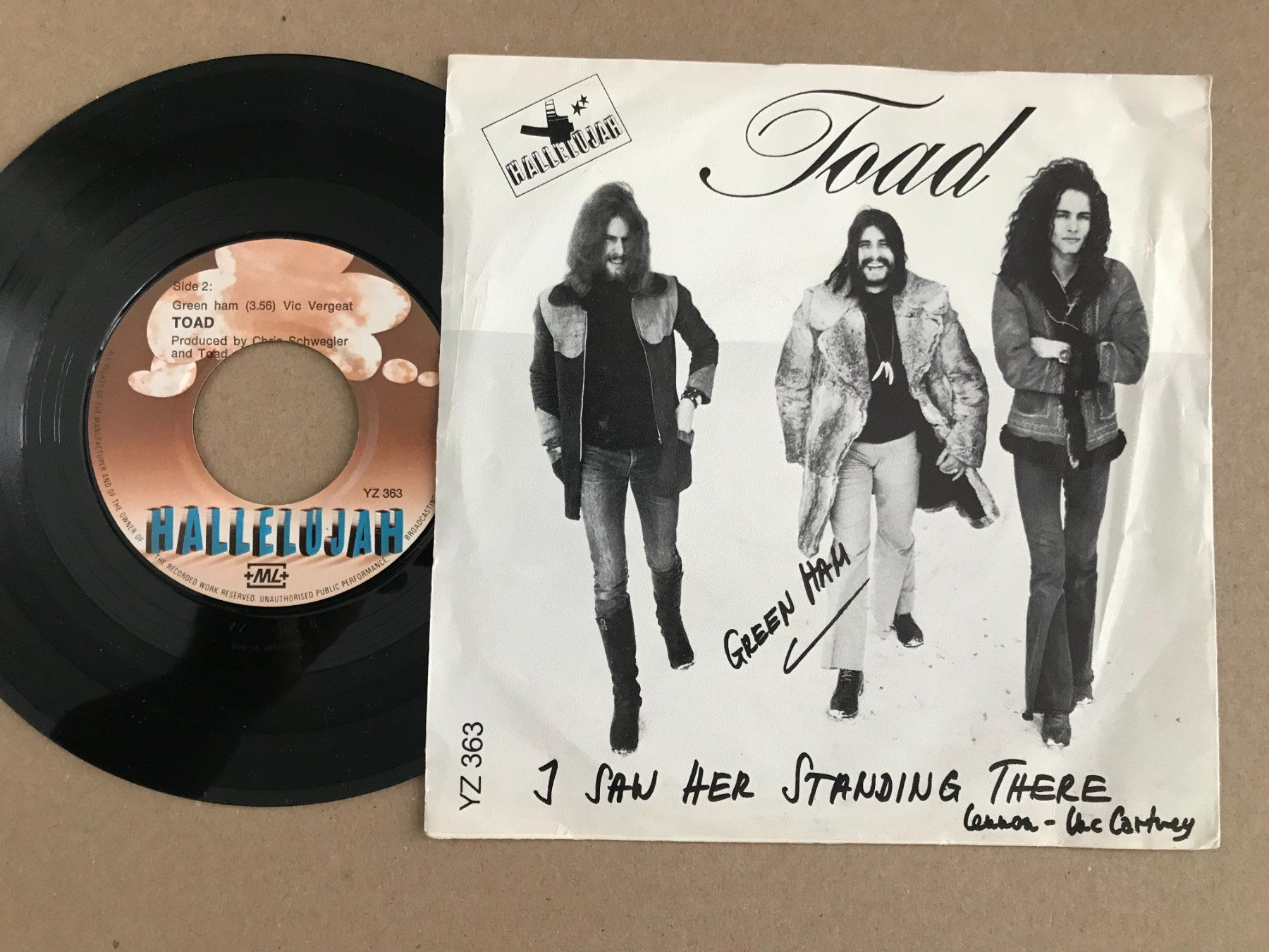 Schallplatten: TOAD -  I Saw Her Standing There - Swiss - 7" – Gebraucht aus Buchs AG von Archie 1