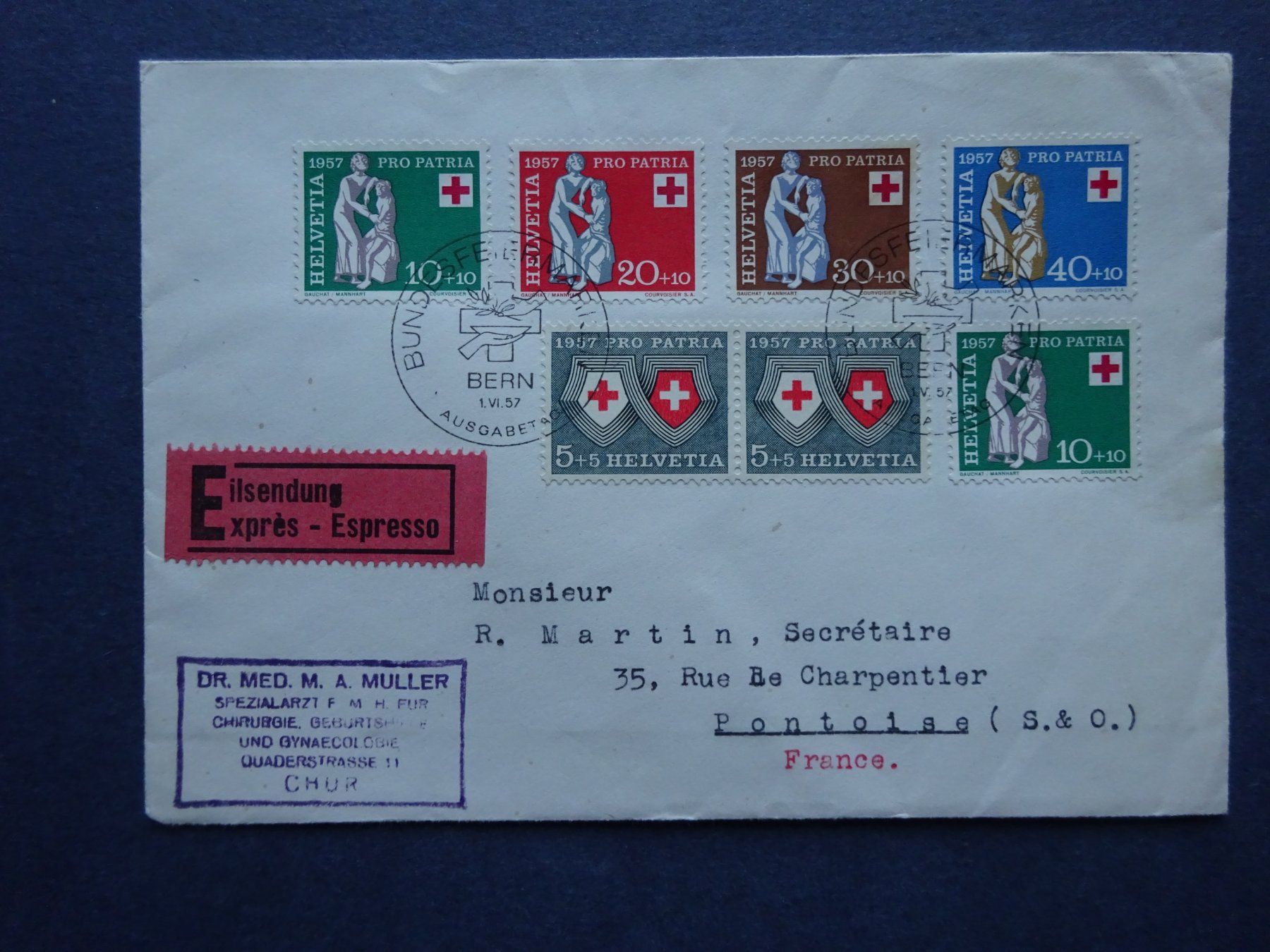 Tutti i francobolli: 1957 Pro Patria FDC – Usato da Appenzell-Steinegg venduto da adi1975 2