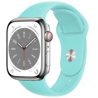 Silikon Armband für Apple Watch 42 / 44 / 45 / 49mm hellblau
