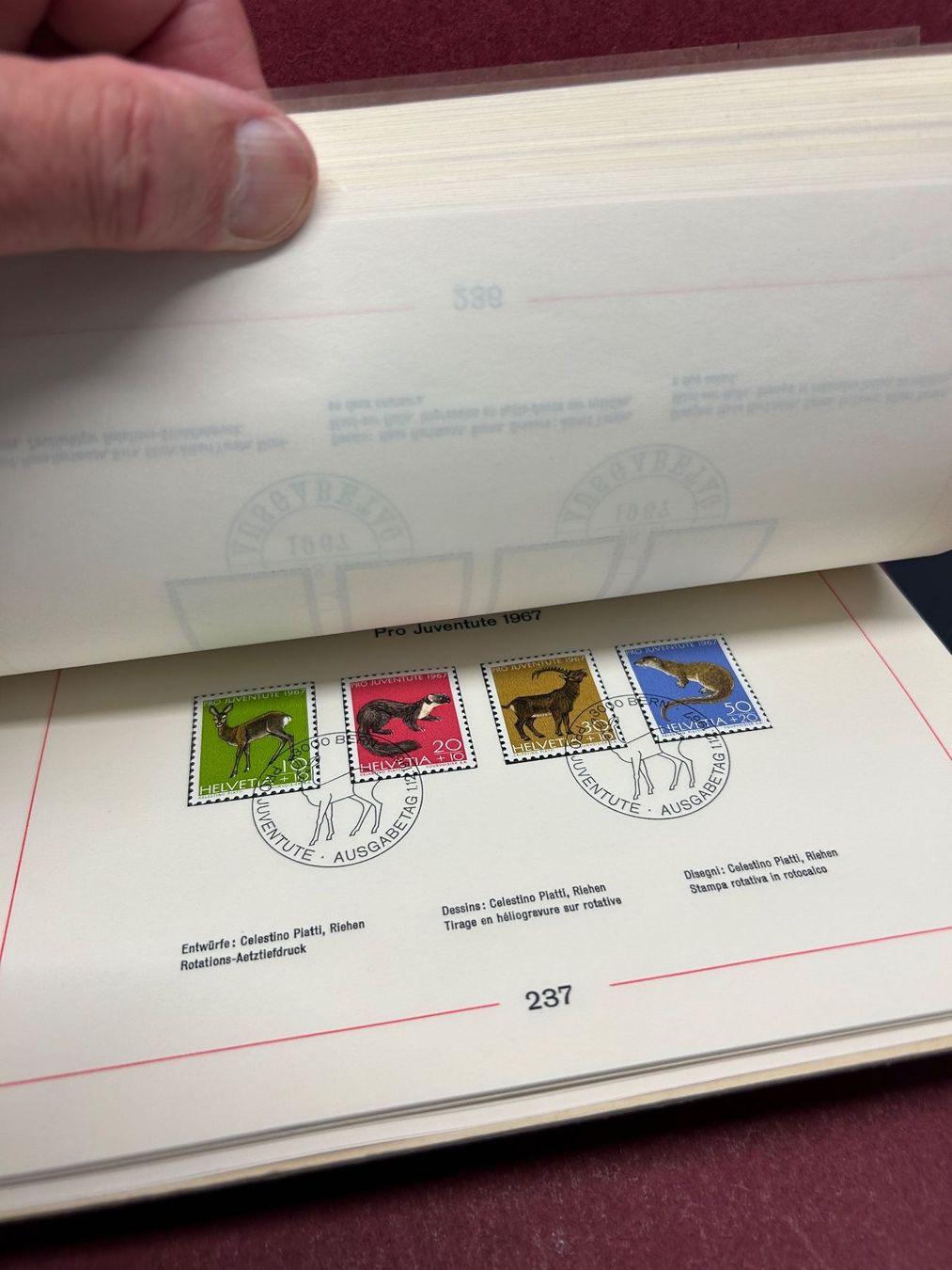 Alle Briefmarken: Album mit PTT Sammelblättern – Gebraucht aus Seuzach von Parasolmountain 4