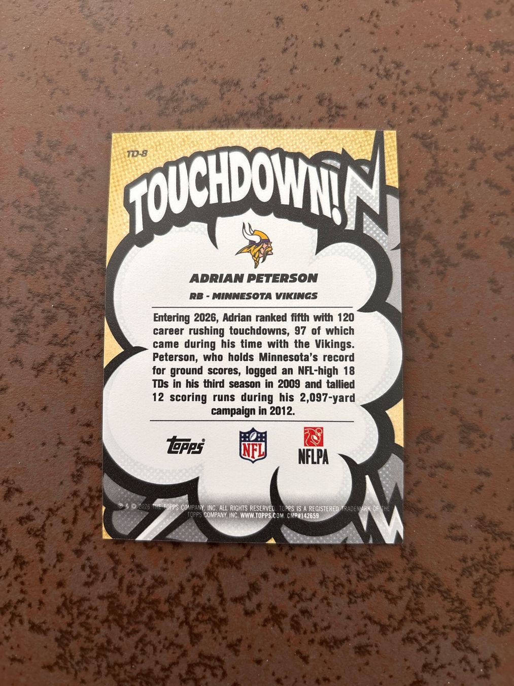 Topps Carte collezionabili: Topps NFL Adrian Peterson - Case Hit – Nuovo (secondo la descrizione) da Schöftland venduto da matijas1994 1