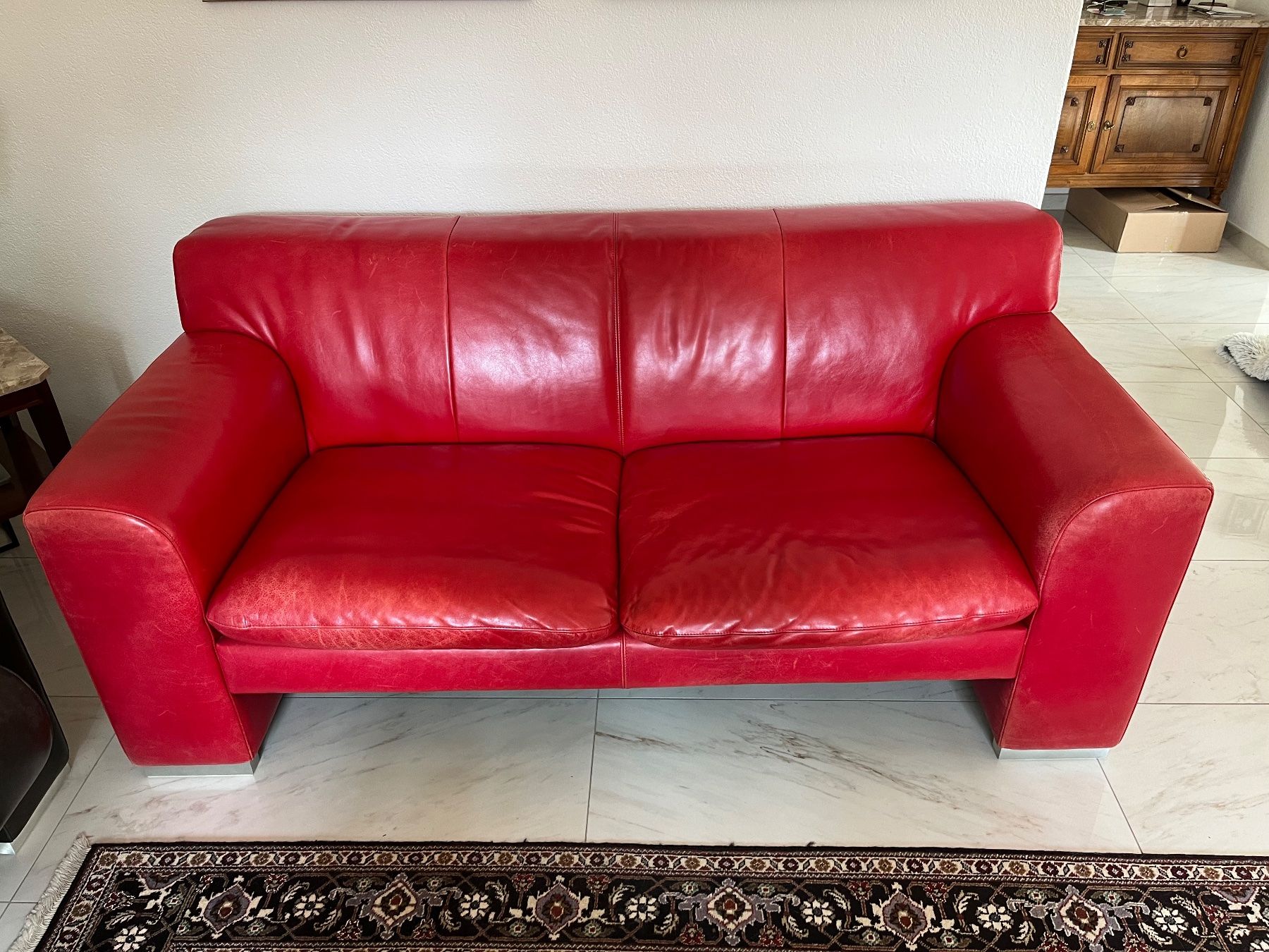 Divani: Machalke Ledersofa rot – Usato da Magden venduto da Jackevaro 1