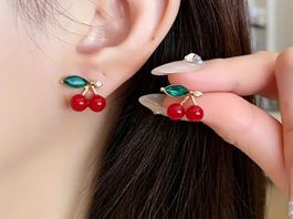 Süsse Kirschen Ohrstecker, Modeschmuck für den Sommer🍒