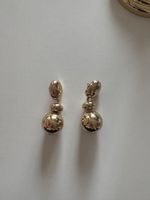 Goldene Ohrringe chunky Modeschmuck