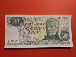 ARGENTINIEN - 500 Pesos UNC (82.797.695 C)
