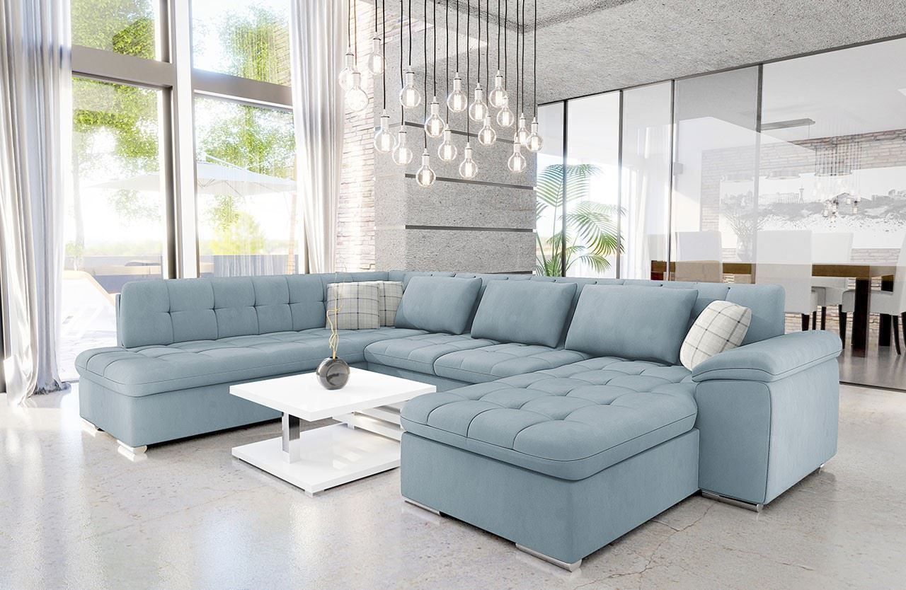 Divani: Wohnlandschaft Sofa Couch mit Bettkasten + Schlaffunktion – Nuovo e nell'imballaggio originale da Wallenwil venduto da toesstal-vertrieb 3