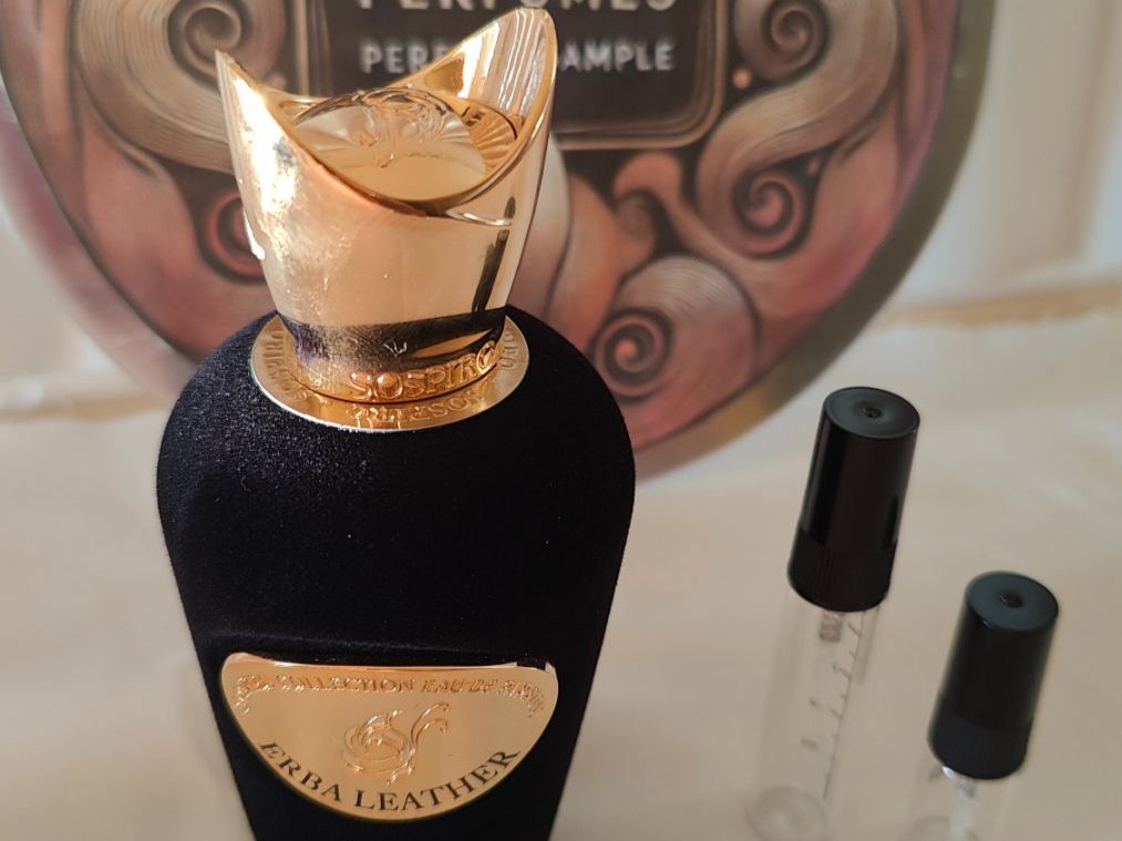 Profumi & Eau de Toilette: Erba Leather by Sospiro 2ml Abfüllung – Usato da dübendorf venduto da Omitna-Perfumes