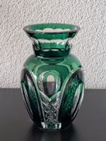 Kristallvase Saint Lambert, Grün, Vintage