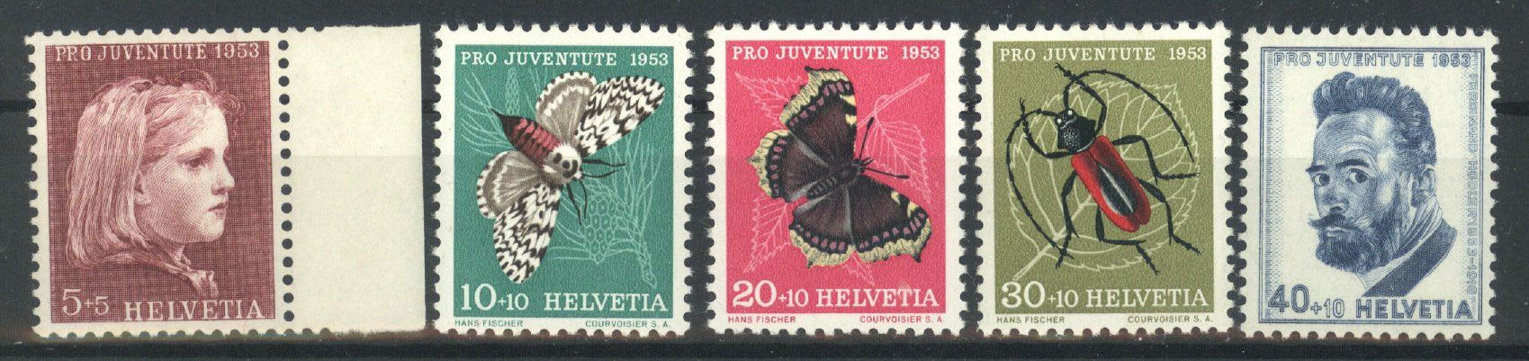 Tutti i francobolli: 1953, Pro Juventute ** – Usato da Willisau venduto da Vollstempel