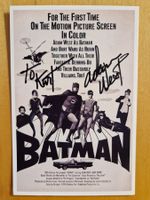 Adam West (Batman), Original Autogramm auf Foto in s/w