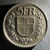 5 Franken 1926 „PP“ TOP!