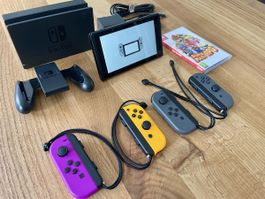 Nintendo Switch Konsole mit Zubehör und Super Mario RPG