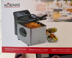 Koenig Fry 2.5 Liter Fritteuse - Frittieren wie ein Profi...