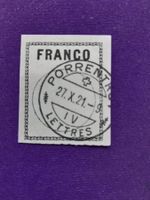 Vollstempel PORRENTRUY, 27.X.21, Franco-Marke