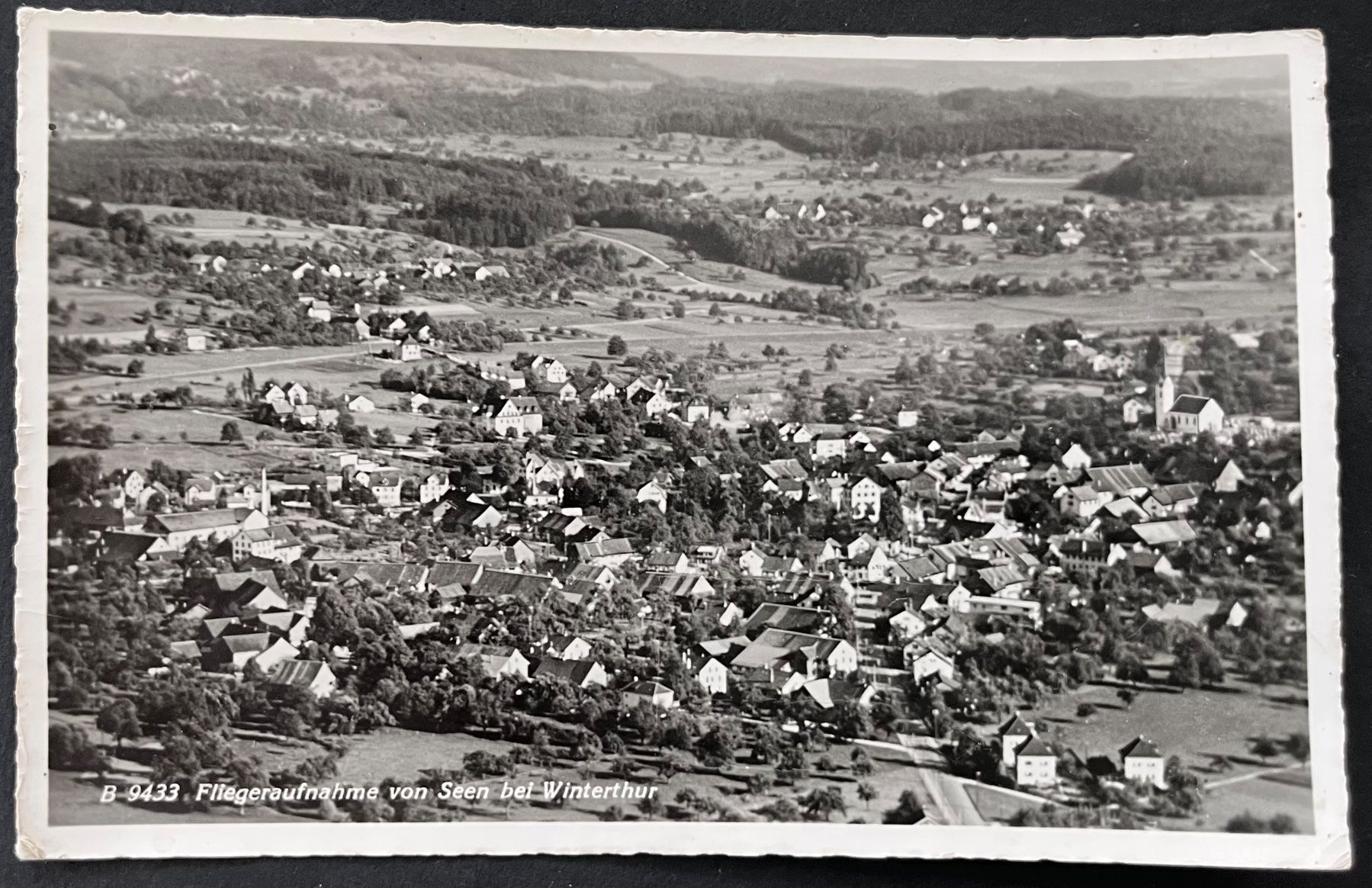 Cartoline postali: Seen bei Winterthur/Luftbild Alpar Bern ca. 1949 – Usato da Wabern venduto da DaxKarten-75