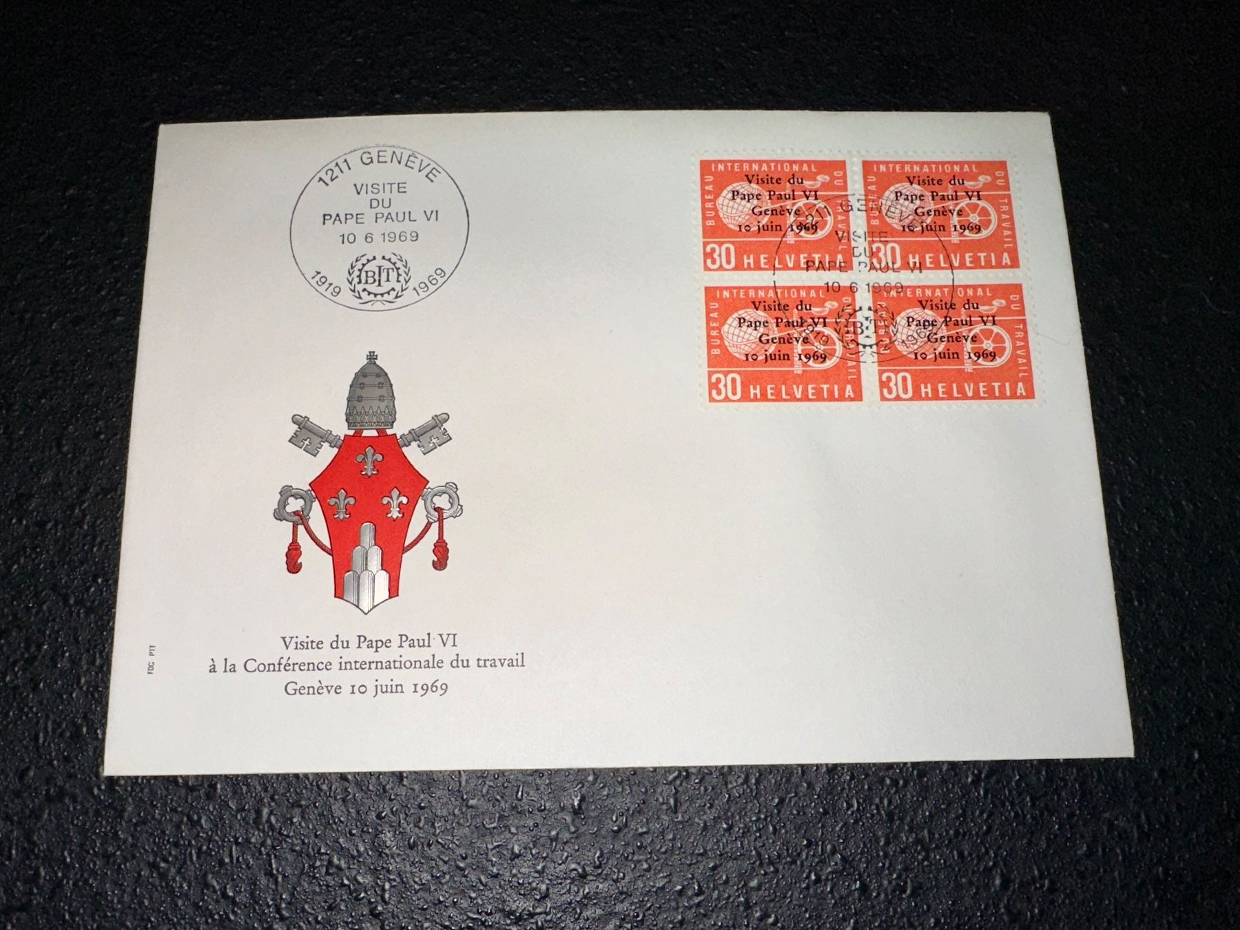 Tutti i francobolli: FDC 1969 Papst Ersttagumschlag – Usato da Stettfurt venduto da 2442