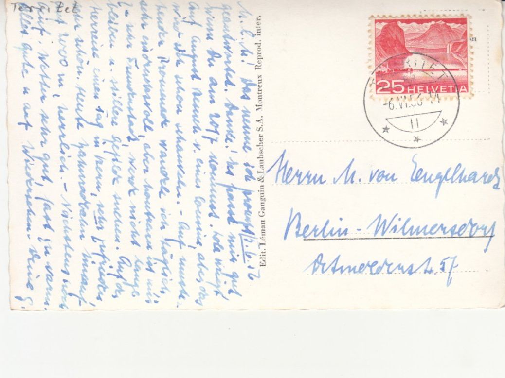 Ansichtskarten: Chillon 1956 – Gebraucht aus Bürglen TG von StampGraf 1