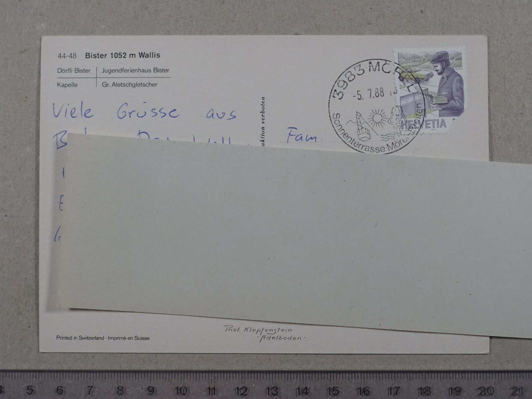 Cartes postales: Bister, 1988, Poststempel Mörel – D'occasion à Lenzburg par fh1 1