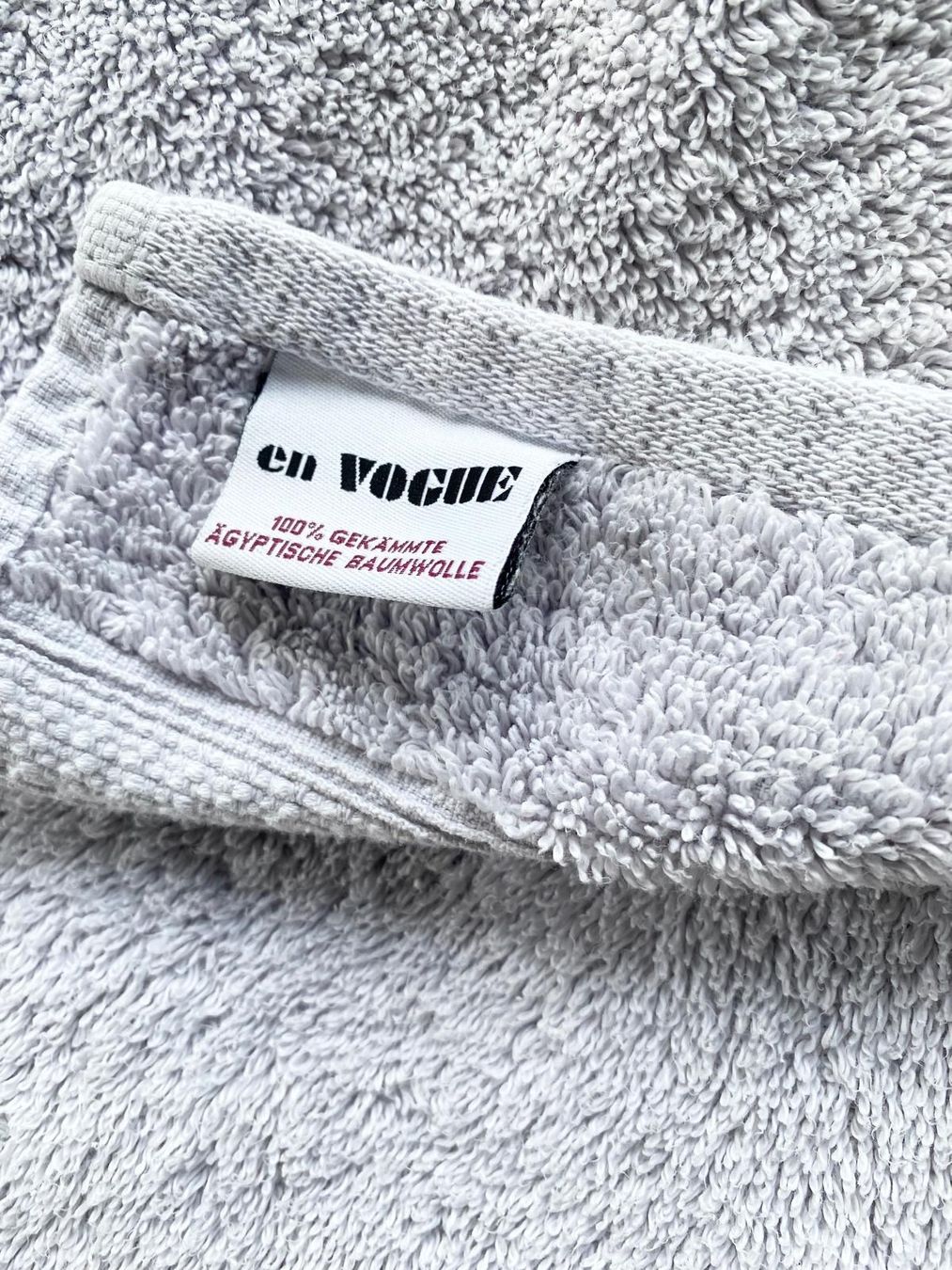 Teli da bagno: Flauschige Frottéewäsche-Set, hellgrau – Nuovo (secondo la descrizione) da Obernau venduto da SIGGEW 3