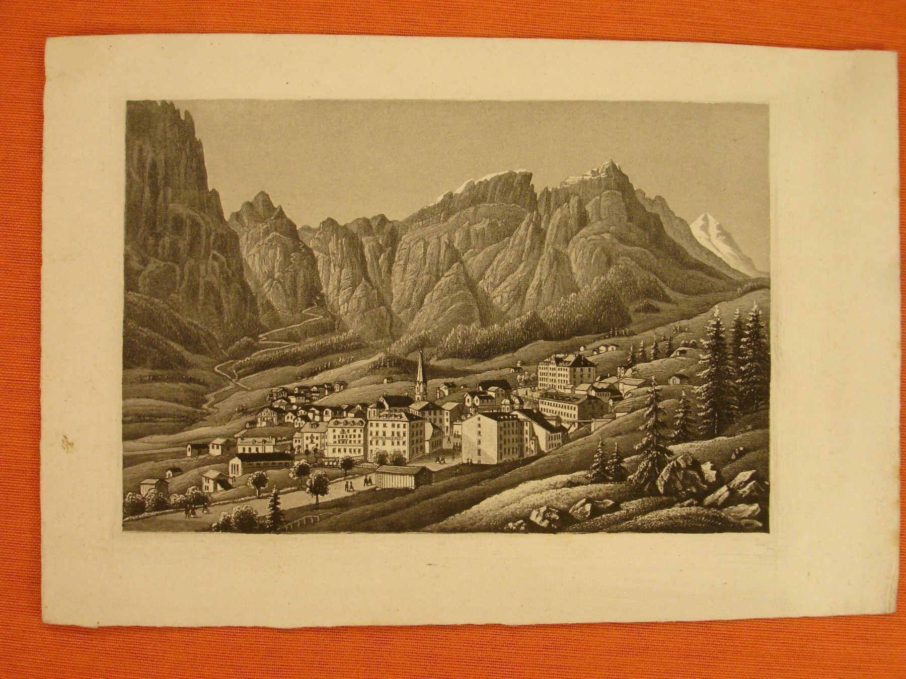 Incisioni: LEUK, AQUATINTA UM 1860 – Usato da Grüningen venduto da Kartensammler