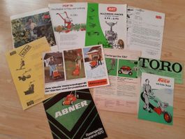Alte Prospekte Toro, Agria, Hako, Solo