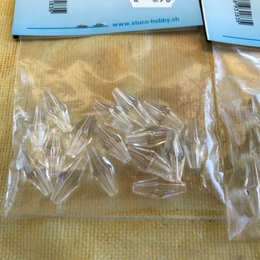 Perle (finte): LOT ACRYLPERLEN RAUTE – Nuovo e nell'imballaggio originale da Ostermundigen venduto da wini63 4