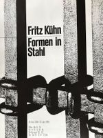 Plakat Kunstgewerbemuseum Zürich Formen in Stahl Orig. 1964