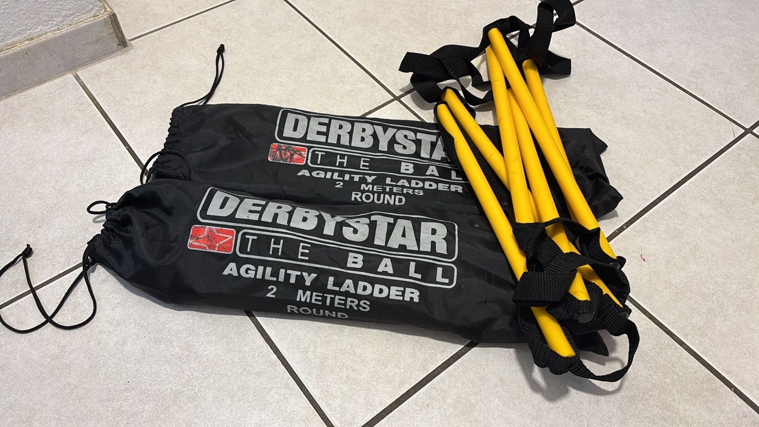 Scale: 2x DERBYSTAR Agility Ladder 2m Koordinationsleiter Training – Nuovo (secondo la descrizione) da Diegten venduto da nadine_reseller