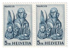 Schweiz Duo  5 Fr. 1961 Marc ungestempelt **