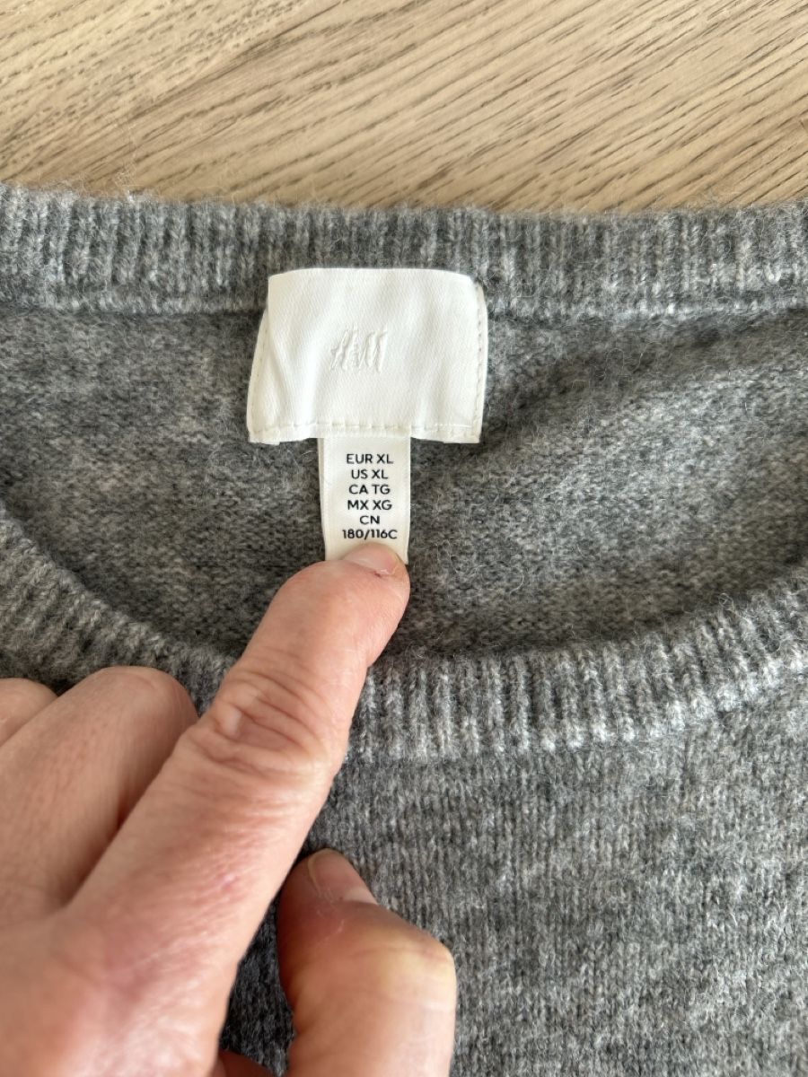 H&M Maglioni & Felpe: Feinstrickpullover von H&M, Grösse XL, grau – Nuovo (secondo la descrizione) da Erlinsbach SO venduto da hallon480 2