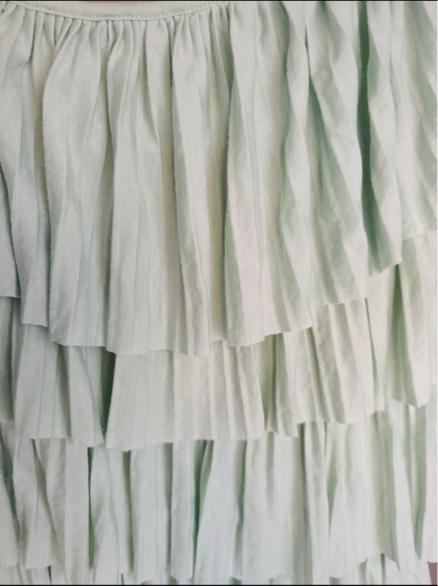Vestiti: Turquoise One-Shoulder Ruffle Dress, S/M – Usato da Kloten venduto da jan_xn8f 2