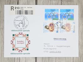 CL11 Enveloppe + Timbre Suisse 1996
