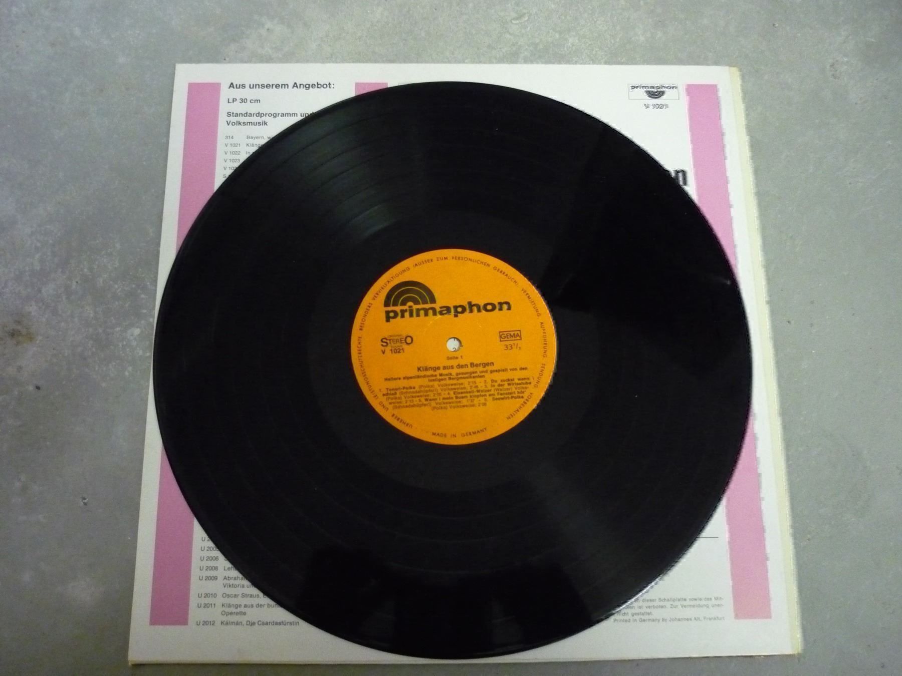 Dischi in vinile: Schallplatte Klänge aus den Bergen – Usato da Erstfeld venduto da Mario_boe0 3