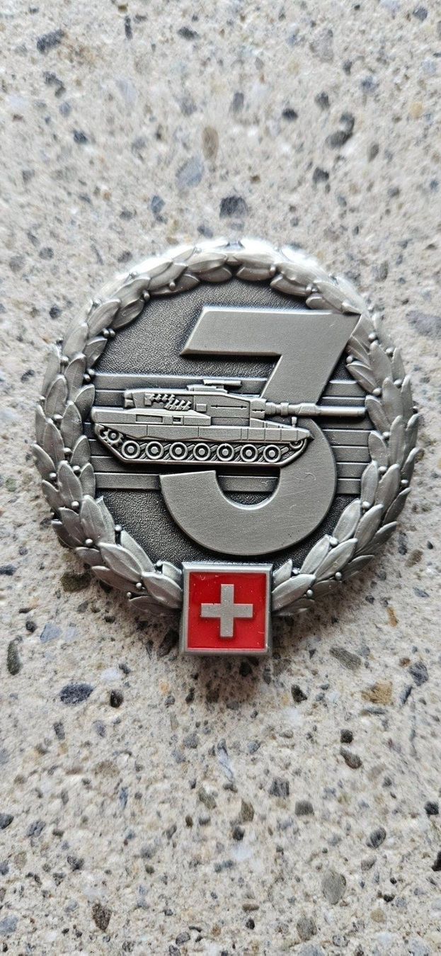 Schweizer Armee Placchette & Badge: *** Beretemblem Silber *** – Nuovo (secondo la descrizione) da Riedholz venduto da fr_sIruP