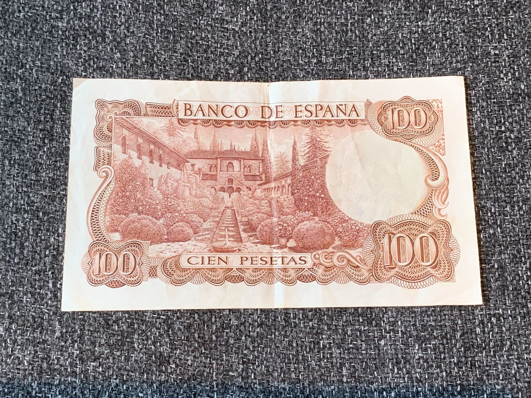 Banconote: Spanien 100 Pesetas Banknote von 1970 mit Manuel de Falla – Usato da Sarmenstorf venduto da habasa 1