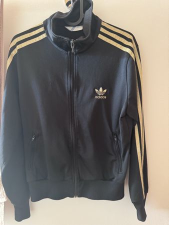 Adidas Trainingsjacke schwarz Gold Grösse S guter Zustand