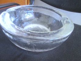 Aschenbecher aus Glas von Glasi Hergiswil by Robert Niederer