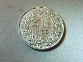 1/2 Fr.  1956  unz. /  stgl.