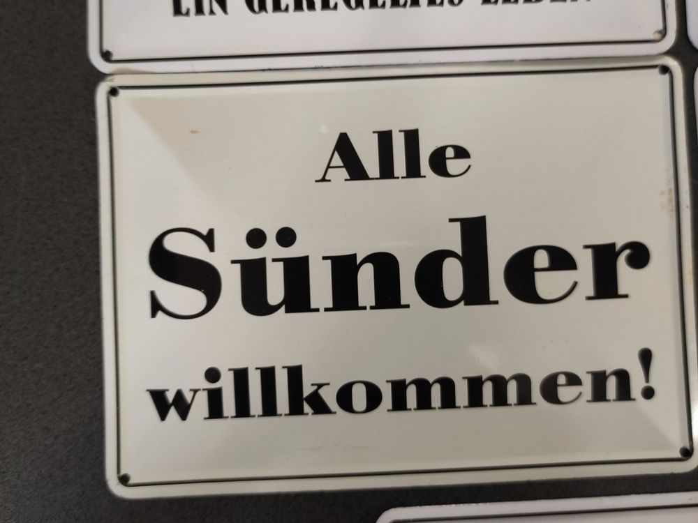 5x Blechschild lustige Sprüche Schilder 14x10cm Kaufen auf Ricardo