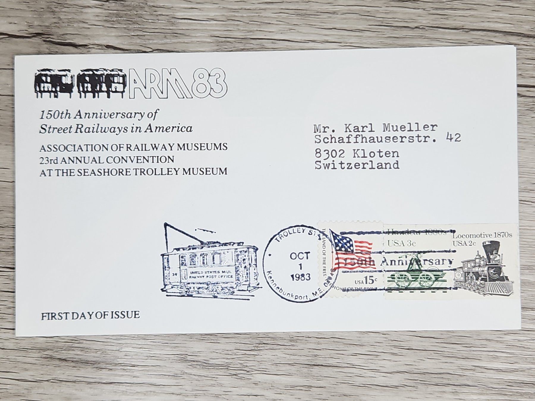 Tutti i francobolli: CL06 Enveloppe + Timbre USA 1983 – Usato da Cousset venduto da Patrick_Collections