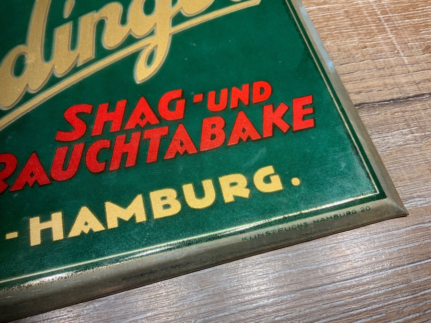 Schilder: Antikes J.H.P. Rödinger Tabak-Schild, – Gebraucht aus Willisau von Minali 1