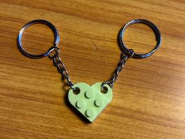 Schlüsselanhänger Herz ❤️ Glücksbringer Valentinstag Lego
