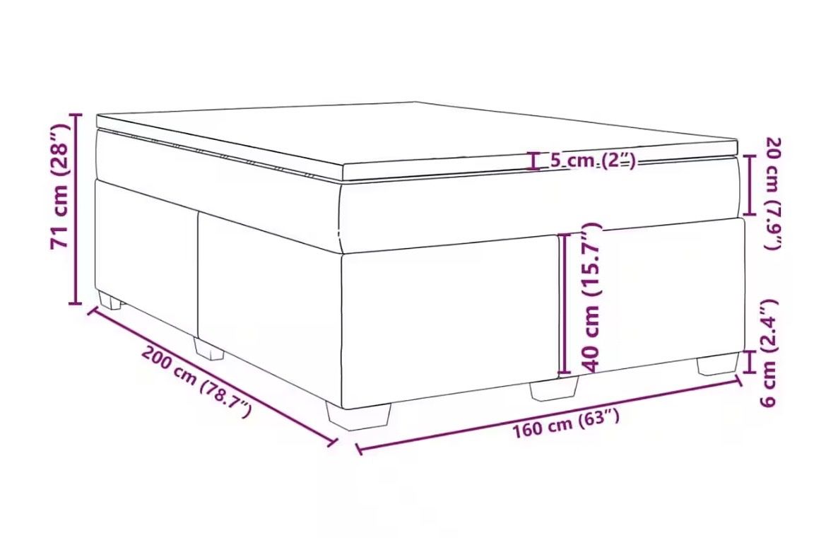 Letti: Boxspringbett 160x200cm – Usato da Luzern venduto da fel_hr9q 2