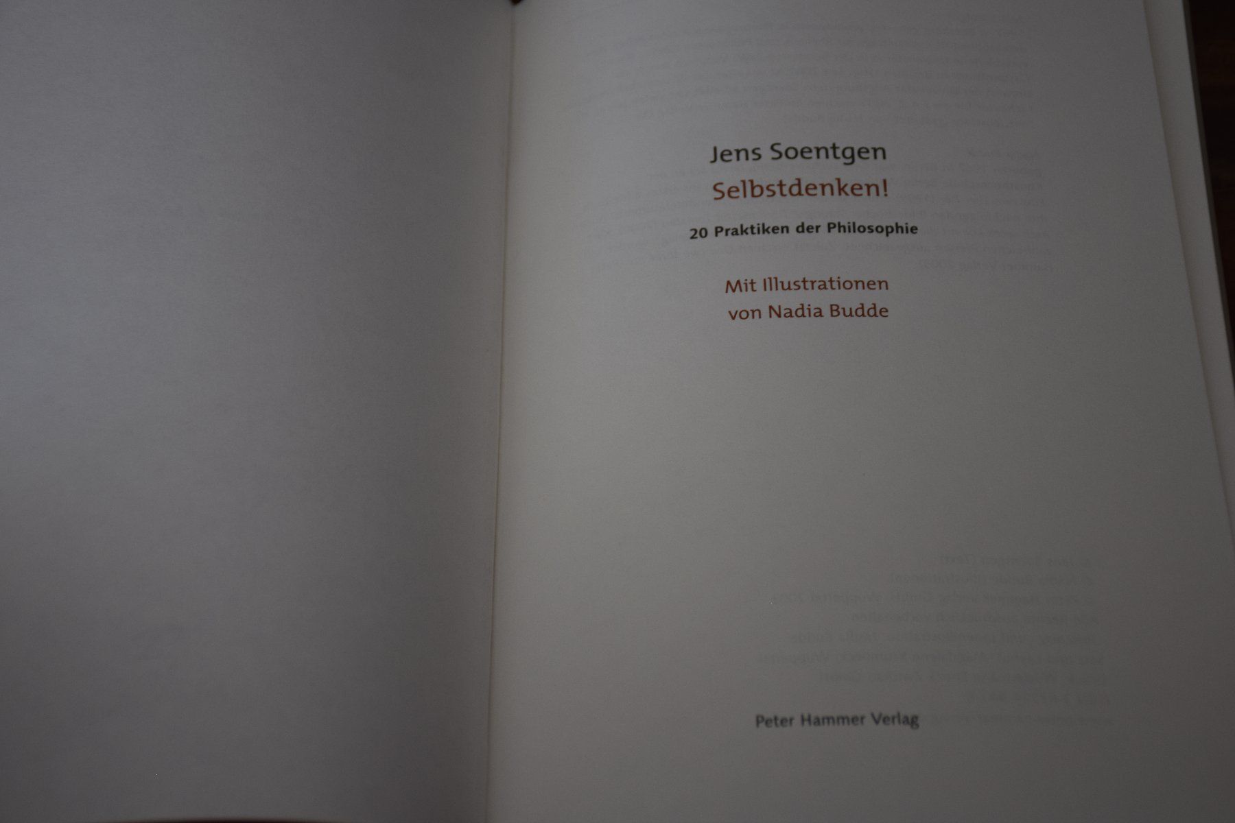 Libri: SELBSTDENKEN! Jens Soentgen – Nuovo (secondo la descrizione) da Wetzikon ZH venduto da Wetzicardo25 2