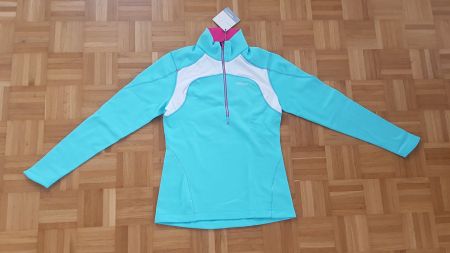Craft Fleece Pullover mit Reisverschluss M türkis